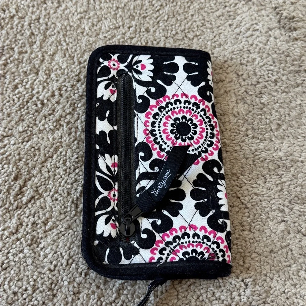 Stylish Black and Pink thirty one wallet